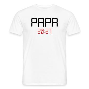 Baby Papa 2027 - Männer T-Shirt - Weiß - Vorne - AI Model Male 178 dark (178cm)