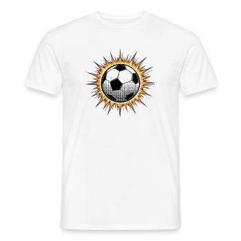 Immer Am Ball Bleiben - Männer T-Shirt - Weiß - Vorne - AI Model Male 178 dark (178cm)