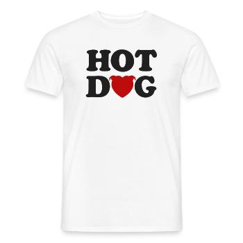 Herzkopf-Hotdog - 031 - Männer T-Shirt - Weiß - Vorne - AI Model Male 178 dark (178cm)