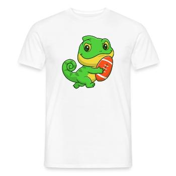 Dino-Gridiron-Niedlichkeit - Männer T-Shirt - Weiß - Vorne - AI Model Male 178 dark (178cm)