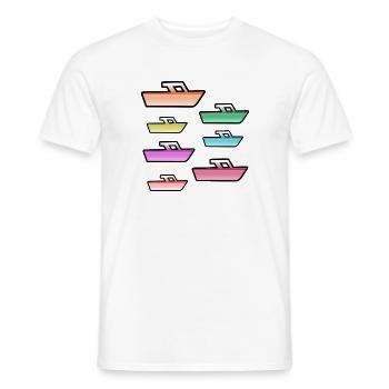 Motorboote - Männer T-Shirt - Weiß - Vorne - AI Model Male 178 dark (178cm)