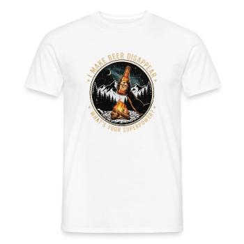 I Make Beer Disappear Craft Beer - Männer T-Shirt - Weiß - Vorne - AI Model Male 178 dark (178cm)