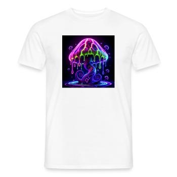 Psy_Toad_PEKE - Men's T-Shirt - white - Front - AI Model Male 178 dark (178cm)