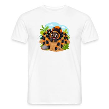 Lustige Vogelspinne - Männer T-Shirt - Weiß - Vorne - AI Model Male 178 dark (178cm)