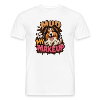 Shetland Shepherd - Männer T-Shirt - Weiß - Vorne - AI Model Male 178 dark (178cm)