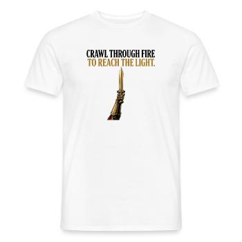 Durchkriechen durch Feuerschwert Stoischer Krieger-Mentalität Gif - Männer T-Shirt - Weiß - Vorne - AI Model Male 178 dark (178cm)