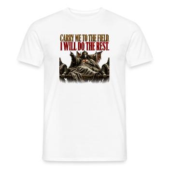 Baldwin IV Crusader King Stoic Warrior Gift T-Shir - Men's T-Shirt - white - Front - AI Model Male 178 dark (178cm)