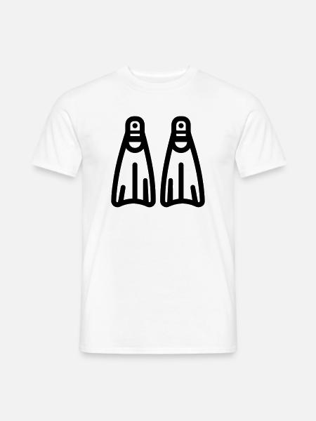 tauchen - Männer T-Shirt - Weiß