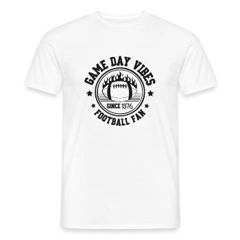 Game Day Vibes Football Fan 1976 - Männer T-Shirt - Weiß - Vorne - AI Model Male 178 dark (178cm)