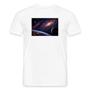Cosmos - T-shirt homme - blanc - Devant - AI Model Male 178 dark (178cm)
