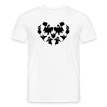 Halloween Heart Ghost Halloween Ghost - Men's T-Shirt - white - Front - AI Model Male 178 dark (178cm)