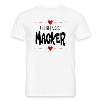 Macker Liebling - Männer T-Shirt - Weiß - Vorne - AI Model Male 178 dark (178cm)