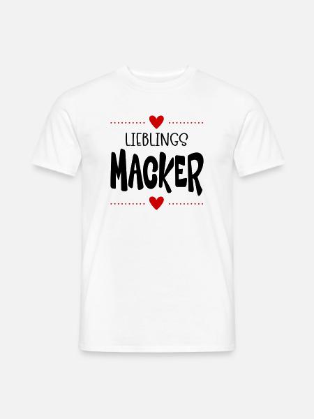 Macker Liebling - Männer T-Shirt - Weiß