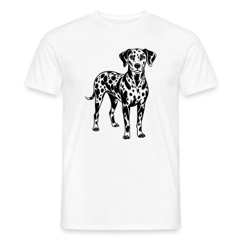 Dalmatian - Men's T-Shirt - white - Front - AI Model Male 178 dark (178cm)