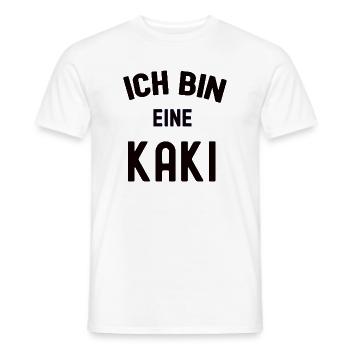 ICH BIN EINE KAKI Karneval Kostüm Kakipflaume Kaki - Männer T-Shirt - Weiß - Vorne - AI Model Male 178 dark (178cm)