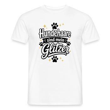 Hundehare sind mein Glitzer - Männer T-Shirt - Weiß - Vorne - AI Model Male 178 dark (178cm)