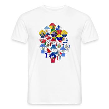 Lateinamerikanischer Widerstand - Männer T-Shirt - Weiß - Vorne - AI Model Male 178 dark (178cm)