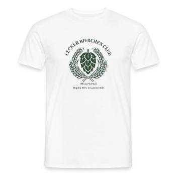 Lecker Bierchen Club Official Member - Männer T-Shirt - Weiß - Vorne - AI Model Male 178 dark (178cm)