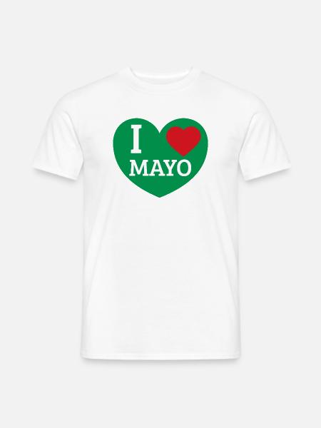 Ich liebe Mayo - Männer T-Shirt - Weiß