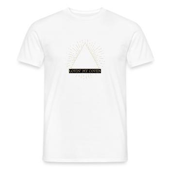 Coven Augendreieck-Glanz - Männer T-Shirt - Weiß - Vorne - AI Model Male 178 dark (178cm)