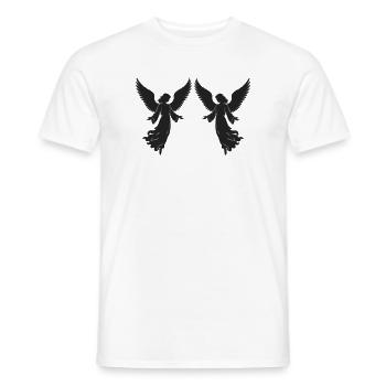 Angel with wings - Men's T-Shirt - white - Front - AI Model Male 178 dark (178cm)