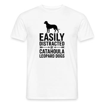 Cadeau de la parole du chien léopard Catahoula de Louisiane - T-shirt homme - blanc - Devant - AI Model Male 178 dark (178cm)