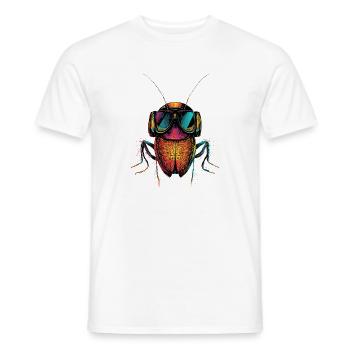 cafards insectes cafards cafards cafards - T-shirt homme - blanc - Devant - AI Model Male 178 dark (178cm)