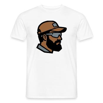 Craftsman Profile Logo - Men's T-Shirt - white - Front - AI Model Male 178 dark (178cm)