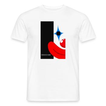 Here We Go Again - Clown Statement - Männer T-Shirt - Weiß - Vorne - AI Model Male 178 dark (178cm)