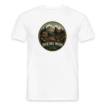 Mode randonnée Vintage Adventure Graphique - T-shirt homme - blanc - Devant - AI Model Male 178 dark (178cm)