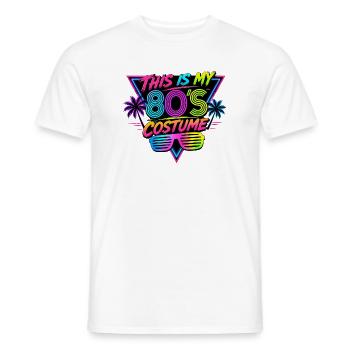 Mein 80er Kostüm Design - Männer T-Shirt - Weiß - Vorne - AI Model Male 178 dark (178cm)
