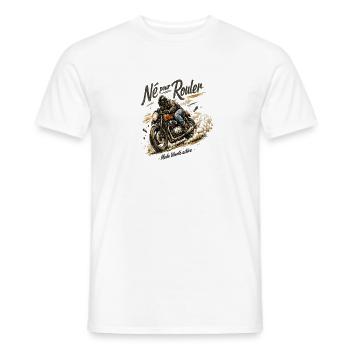Né pour Rouler Moto Liberté - T-shirt homme - blanc - Devant - AI Model Male 178 dark (178cm)