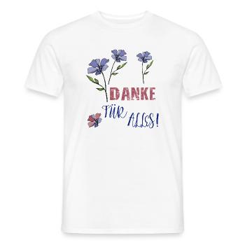 Danke Für Alles  - Männer T-Shirt - Weiß - Vorne - AI Model Male 178 dark (178cm)