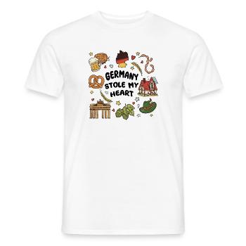 Germany Souvenir - Männer T-Shirt - Weiß - Vorne - AI Model Male 178 dark (178cm)