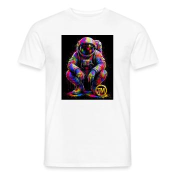 Bunte Weltraumkunst - Männer T-Shirt - Weiß - Vorne - AI Model Male 178 dark (178cm)