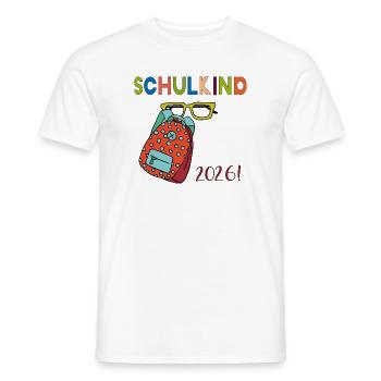 Schulkind 2026 - Männer T-Shirt - Weiß - Vorne - AI Model Male 178 dark (178cm)
