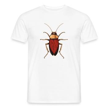 cafards insectes cafards cafards cafards - T-shirt homme - blanc - Devant - AI Model Male 178 dark (178cm)