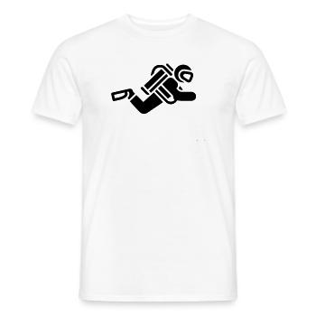 tauchen - Männer T-Shirt - Weiß - Vorne - AI Model Male 178 dark (178cm)