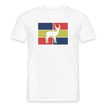 Safari Afrique Antelope - T-shirt homme - blanc - Devant - AI Model Male 178 dark (178cm)