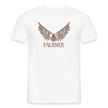 Falconer Eagle Falcon Falconry Gift - Men's T-Shirt - white - Front - AI Model Male 178 dark (178cm)