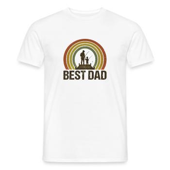 Bester Vater beim Angeln - Männer T-Shirt - Weiß - Vorne - AI Model Male 178 dark (178cm)