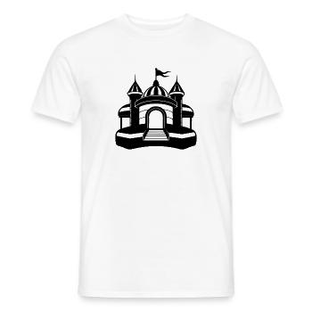 Aufblasbare Hüpfburg - Männer T-Shirt - Weiß - Vorne - AI Model Male 178 dark (178cm)