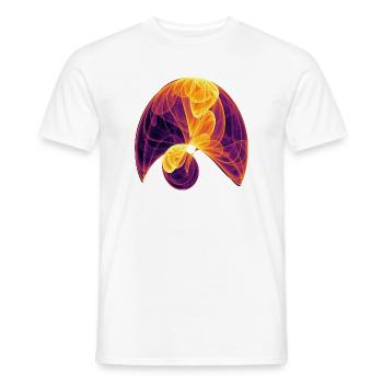 Sonnenblüte – Mathe Kunst - Männer T-Shirt - Weiß - Vorne - AI Model Male 178 dark (178cm)