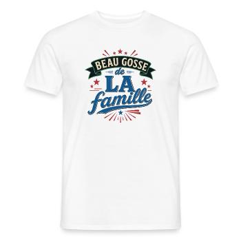 Beau Gosse de la famille - T-shirt homme - blanc - Devant - AI Model Male 178 dark (178cm)