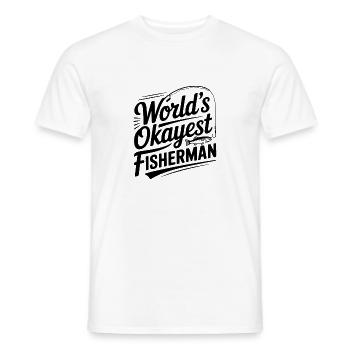 Der beste Fischer der Welt - Männer T-Shirt - Weiß - Vorne - AI Model Male 178 dark (178cm)