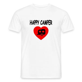 Camper - Männer T-Shirt - Weiß - Vorne - AI Model Male 178 dark (178cm)