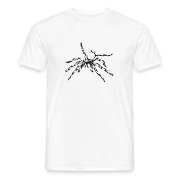 Black Spider – Insektenillustration - Männer T-Shirt - Weiß - Vorne - AI Model Male 178 dark (178cm)