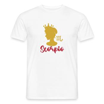 Sternzeichen Skorpion - Männer T-Shirt - Weiß - Vorne - AI Model Male 178 dark (178cm)