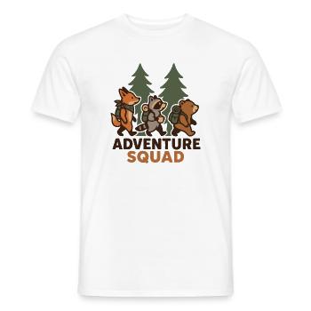 Hiking - Adventure Squad - Men's T-Shirt - white - Front - AI Model Male 178 dark (178cm)