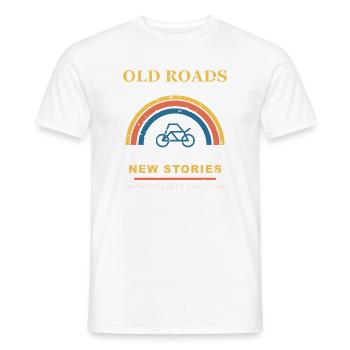 Old Roads - Männer T-Shirt - Weiß - Vorne - AI Model Male 178 dark (178cm)